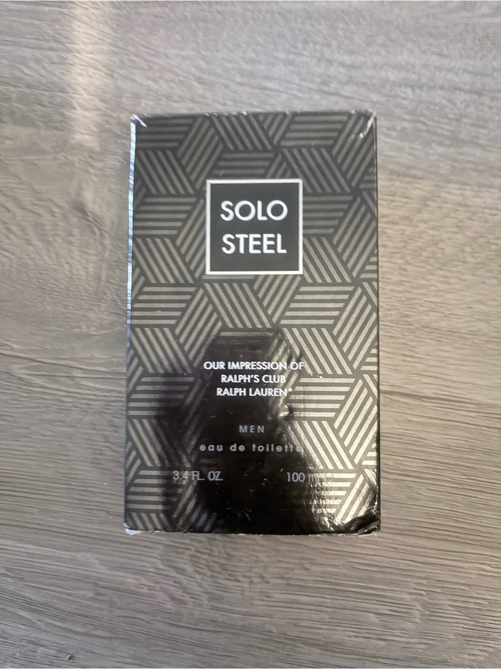 Solo Steel Men cologne - Black Packaging